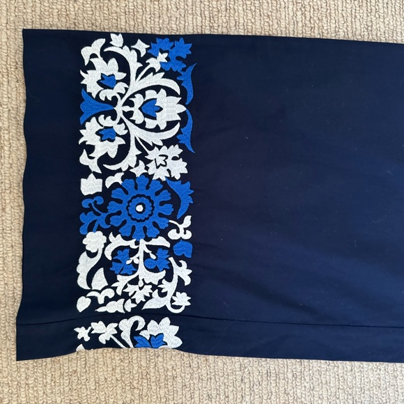 MaxMara crop summer navy pants. - Picture 4 of 4